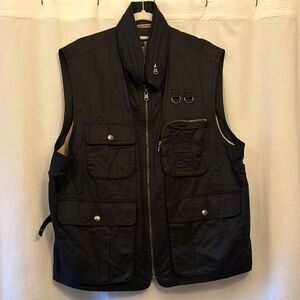 Banana Republic Black Utility Vest with Durable Fabric